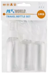 Reisebeholdersett 3 reiseflasker