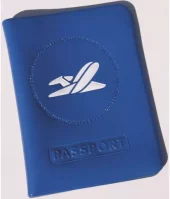 Grieg Passmappe plast blå