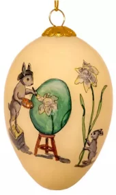 Påskeegg, håndmalt, paskehare maler egg