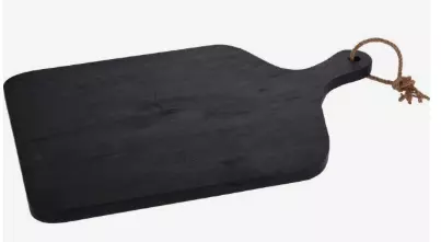 Skjærebrett i tre sort 58x8cm