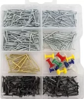 Spiker og kartnåler 455 stk Workit® hobbysortiment