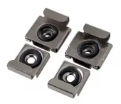 Speilklemmesett med fjær rustfritt 21x27mm