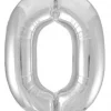 Ballong folie Joker 86cm tall 0 sølv