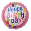 Folieballong rund Happy Birthday