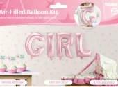 Folieballong kit Rosa GIRL
