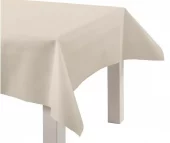 Duk i Imitert Stoff, creme, B: 125 cm, 10m