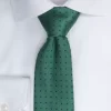 Slips JH&F Tie Dot Green/Navy