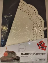 Kakeserviett rund Ø 32 CM 6PK