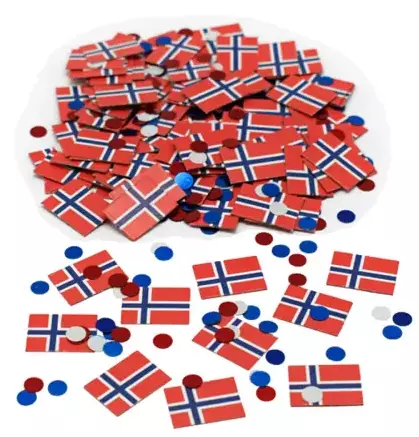 Konfetti Joker flagg Norge