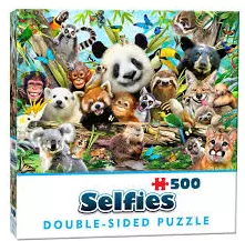 Puslespill Selfies Puzzle dobbelsidig 500 brikker