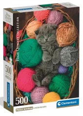 Puslespill 500 Pcs CB High Quality Collection Fluffy Kitten