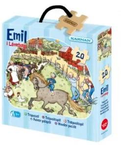 Emil i Lönneberga puslespill 20 trebrikker