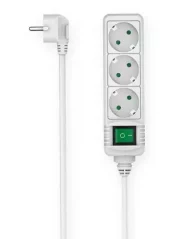 HAMA Power Strip 3-way Switch White 1.4m