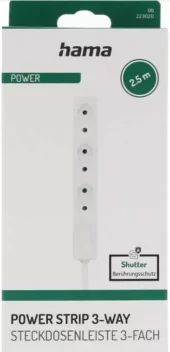 3-veis Grenuttak Hvit 2.5m Hama