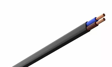 Lampettledning Sort 5m