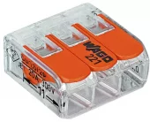 Koblingsklemme åpne 0,14-4mm2 3 leder 4 stk