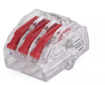 Innstikklemme 0,2 - 2,5 mm² åpne/lukke 3 leder 4