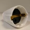 Skjøtestøpsel med jord, hvit