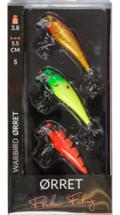 Wobbler-sett Realistic Ørret 3-pk - 3,8g. 55mm. Fl