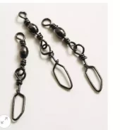 Sølvkroken Snapsvivel – 10pk – Messing – Sort – Hvirvel – Nr 14