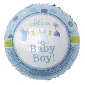 Folieballong rund it`s a baby boy