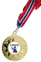 Gull medalje 50mm inkl. merke og bånd