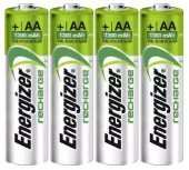 ENERGIZER Batteri AA/LR6 Oppladbar Ni-Mh 1300mAh 4-pack