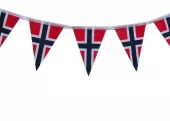 17. mai vimpel girland i papir 5 m.