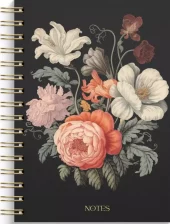 Notatbok spiral BURDE A5 Dark Bloom
