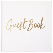 Gjestebok JOKER guestbook hvit/gull