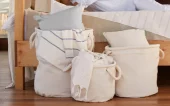 Heavy Canvas Storage Trug Natural L pr.stk