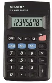 Sharp Lommekalkulator SHAEL-233SBBK