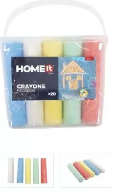 HOME It® fargekritt 5 farger 20 stk