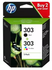 303 HP Tri-color/ Black Ink Combo