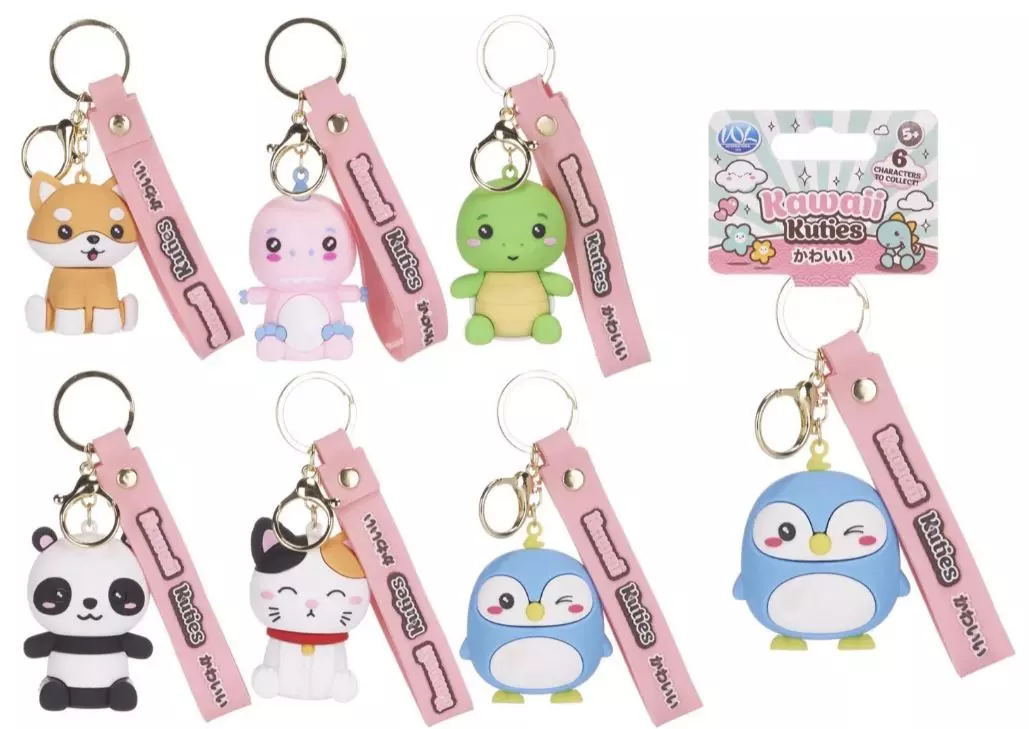 Kawaii kuties 3D med nøkkelring 6.5cm