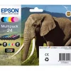 24 Multipakke Epson BK, C, LC, Y, M, LM