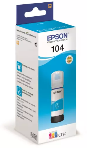 104 Blekk Epson T104 C EcoTank blå