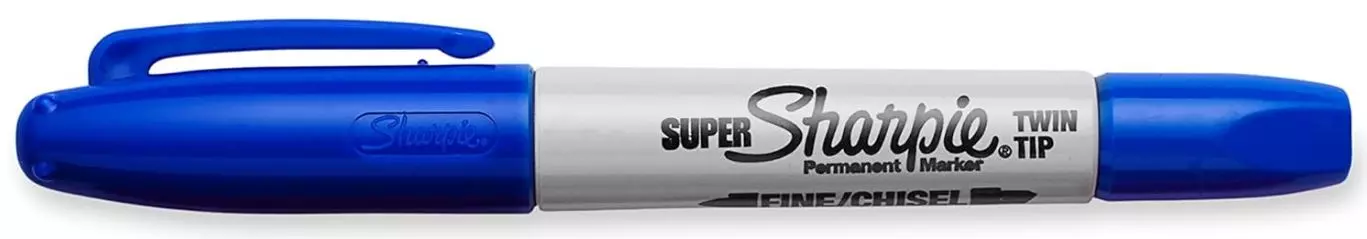 Sharpie Super twin tip blå