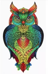 Puzzle Wooden colored Owl