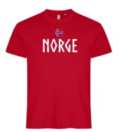 NORGE T-SKJORTE ANTILOPE RØD XL