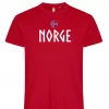NORGE T-SKJORTE ANTILOPE RØD 2XL