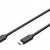 USB-C to USB-C cable 1 m 15W, USB 2.0, Black DIGITUS