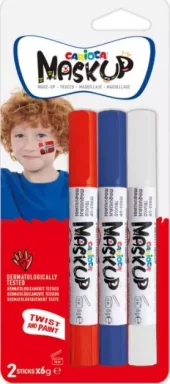 Ansiktsmaling norske flagg (3)