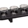 Shotglass planke sort med 5 glass