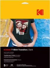 KODAK T-Shirt Transfers Dark A4 x5pcs