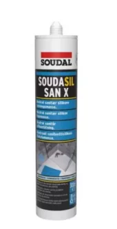 Fugemasse silikon Soudal SanX transparent