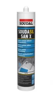 Fugemasse silikon Soudal SanX hvit