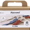 Mini DIY Kit Makramé , Nøkkelringer, 1 pk.