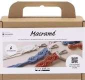 Mini DIY Kit Makramé , Nøkkelringer, 1 pk.