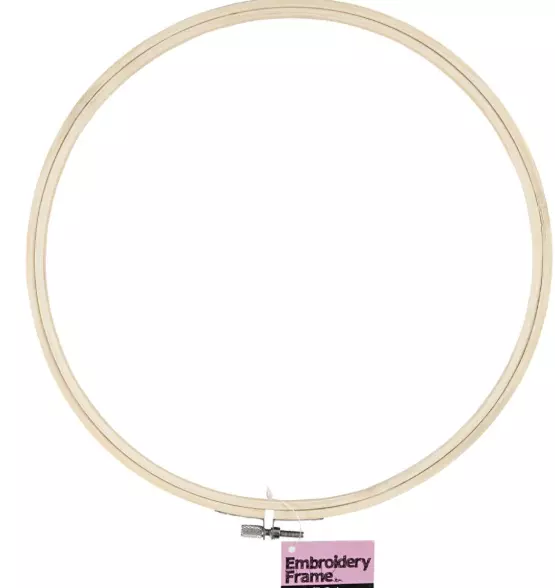 Broderiramme, dia. 25 cm,